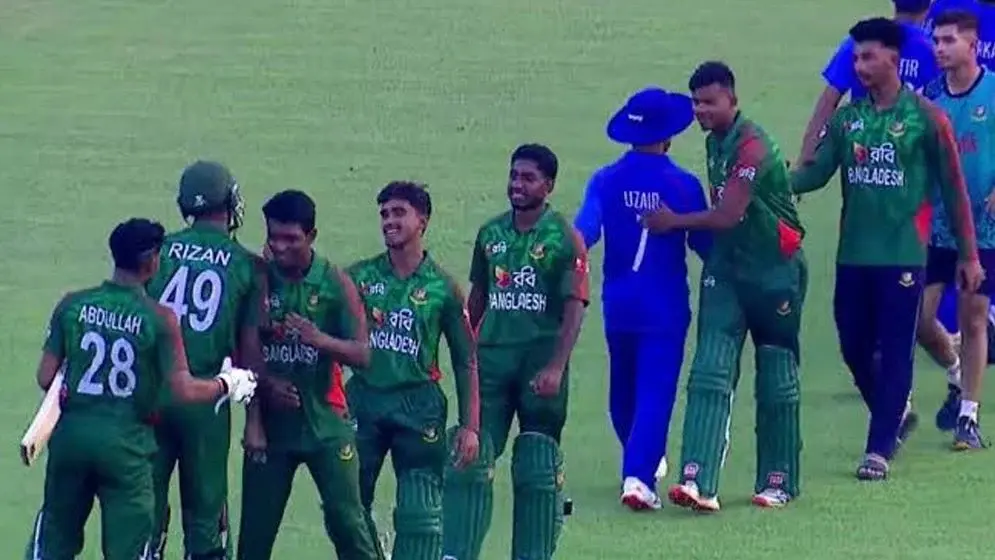 আফগানিস্তান-বাংলাদেশ অনূর্ধ্ব-১৯ দলের পাঁচ